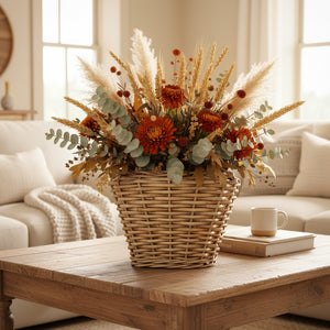 10" x 12” Wicker Planter Basket | Square with Liner