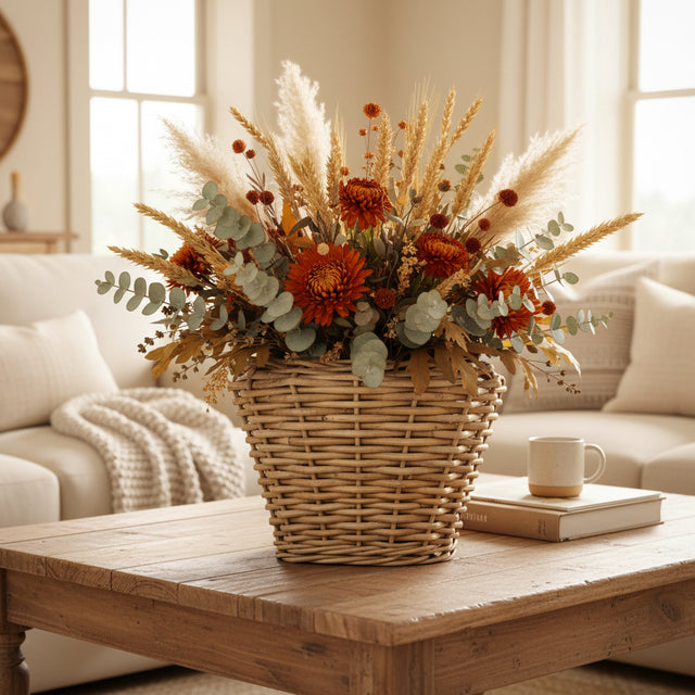 10" x 12” Wicker Planter Basket | Square with Liner