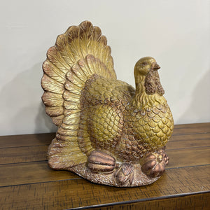 15" Resin Harvest Decorative Turkey