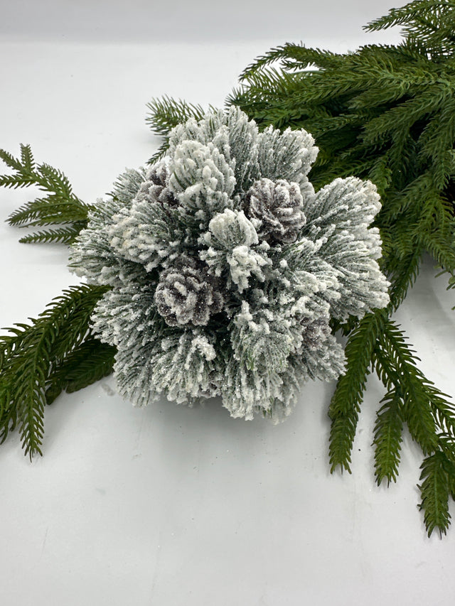 5.5” Snow | Pine Cone | Ball