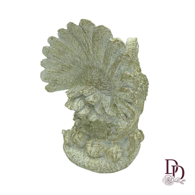 10" Resin Thanksgiving Turkey | Cream & Champagne