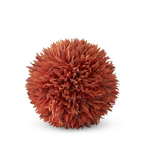 5" Decorative Allium Ball | Orange | Tan