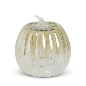11" Transparent Glass Pumpkin Cloche