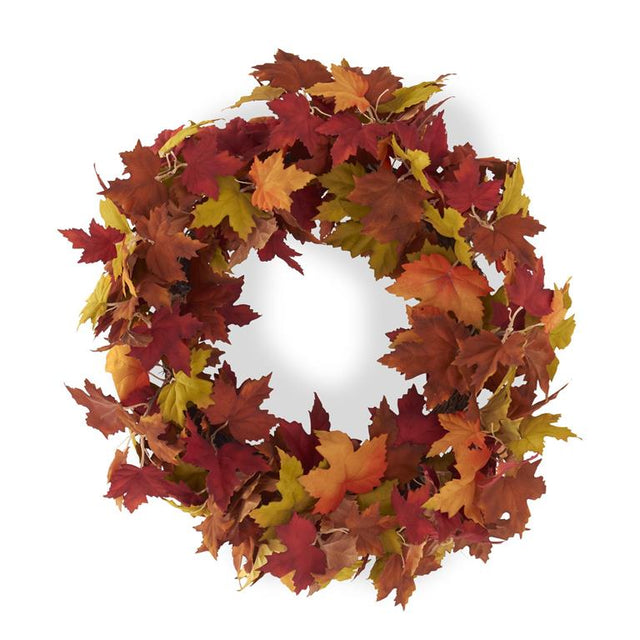 20" Fall Maple Leaves Wreath
