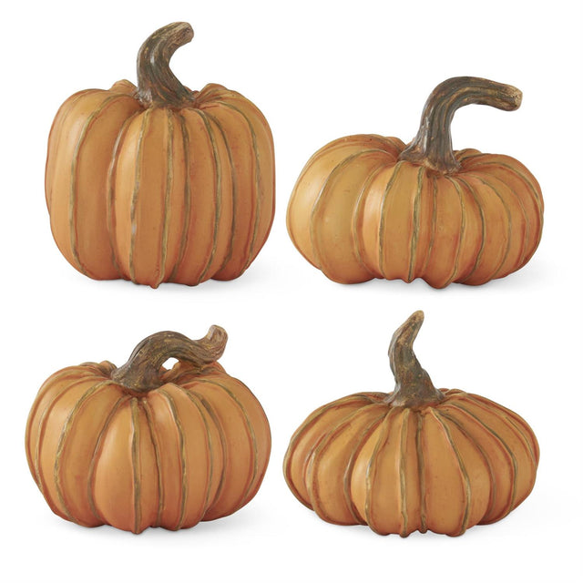 Orange Resin Filler Pumpkins | Set of 4 Styles