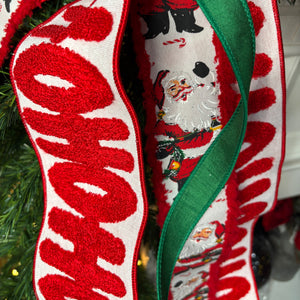 20" HoHoHo Santa Designer Christmas Bow