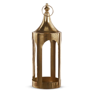 21" Gold Metal Lantern