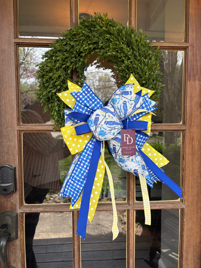 18" Green Tea Leaf Boxwood Wreath