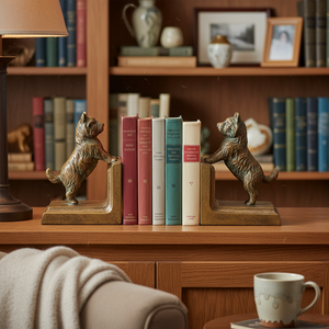 6" Dog Bookends