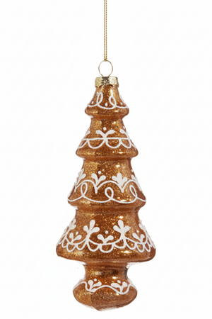 6" Glitter Gingerbread Tree Ornament | Two Sweet Styles Available