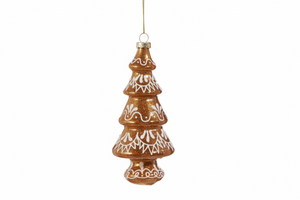 6" Glitter Gingerbread Tree Ornament | Two Sweet Styles Available