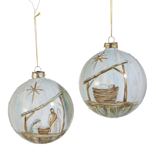 5" Holy Night Ball Ornaments | Two Styles Available
