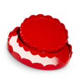 Round Scallop Tray, Set of Two, additional view