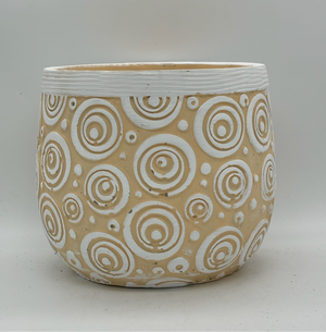 5.25" Round Blush Swirl Pot