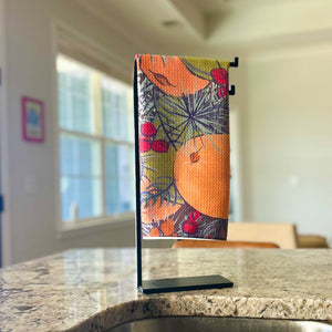 Citrus And Floral Tea Towel