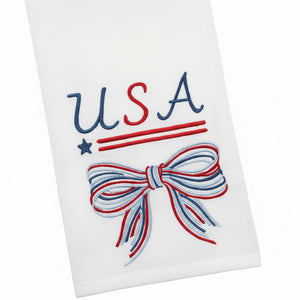 USA Bow Patriotic Hand Towel 20"x28"