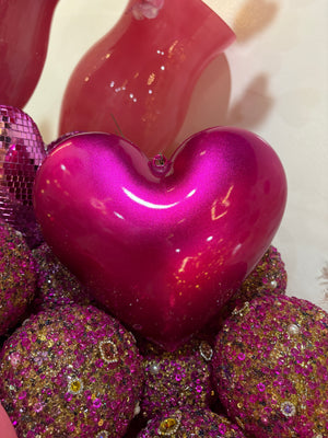 8" Metal Conversation Heart Decor| 6 Colors, Each Sold Separately