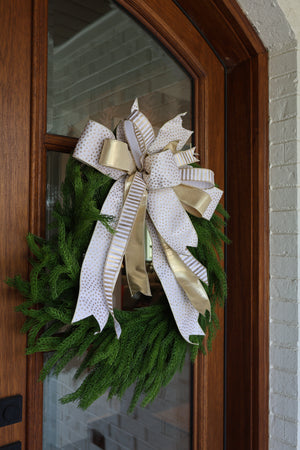 28" Real Touch Forest Norfolk Pine Wreath