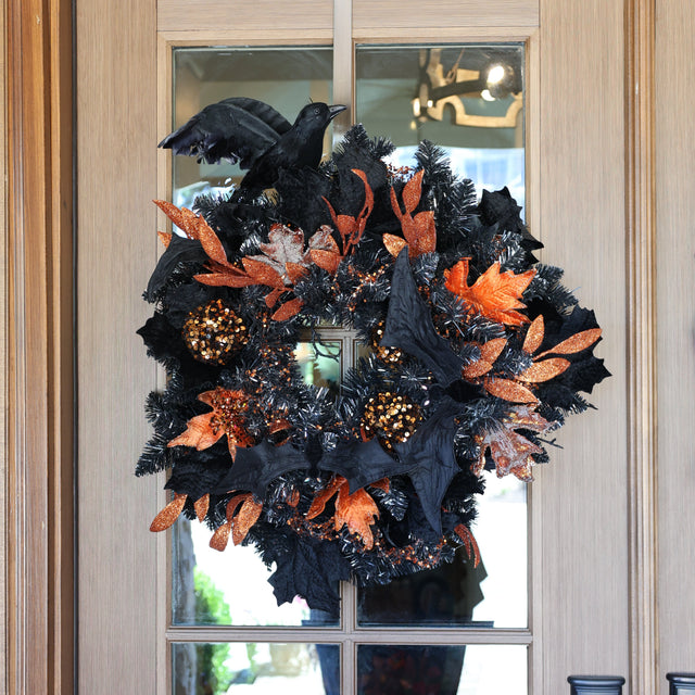 26" Ravencrest Designer Halloween Wreath