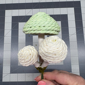 12" Natural Woven Mushroom Pick x3 – 3 Styles Available