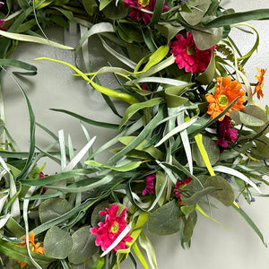 24" Wild and Free Designer Spring Door Wreath