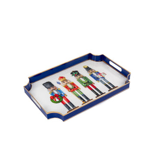 18" Nutcracker Enameled Tray