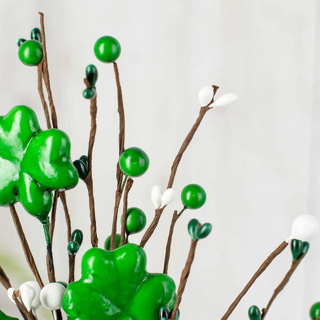 15" St. Patrick's Day Shamrock Pip Berry Pick