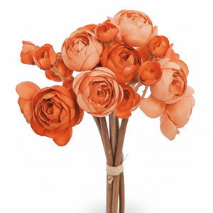 16" Ranunculus Bundle | Available in Orange & Candlelight