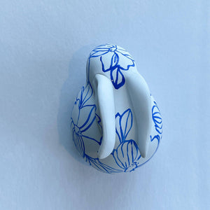 Large Magnolia Bunny | Chinoiserie Rabbit