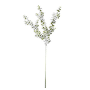 32" Snowy Flocked Eucalyptus Stem