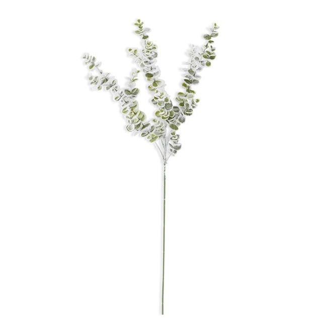 32" Snowy Flocked Eucalyptus Stem