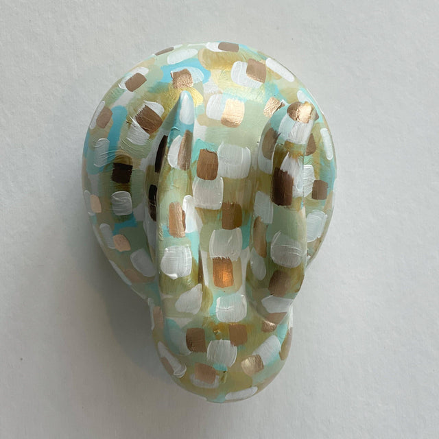 Large Neutral and Mint Bunny