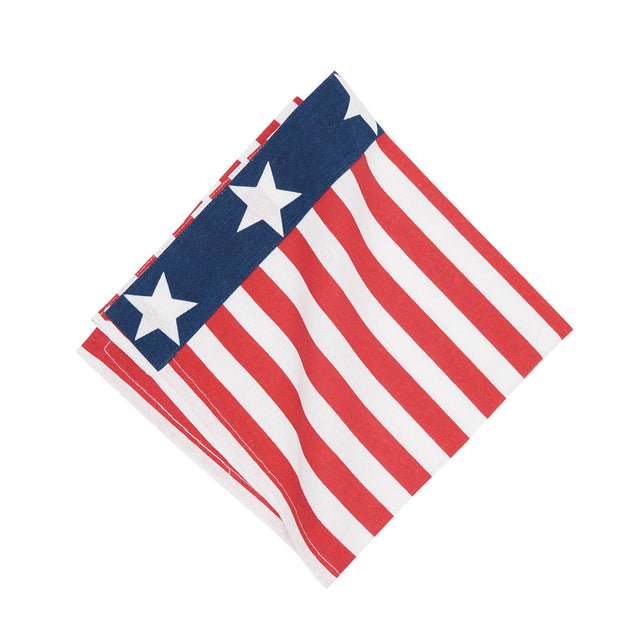 Patriotic Stars & Stripes Flag 4th Of July Napkin