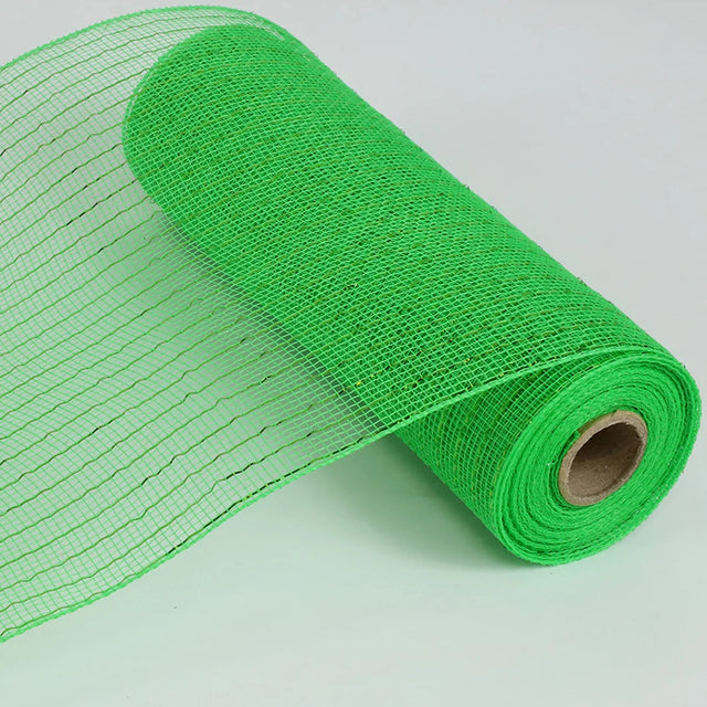 10" x 10YD Green Metallic Decorating Mesh