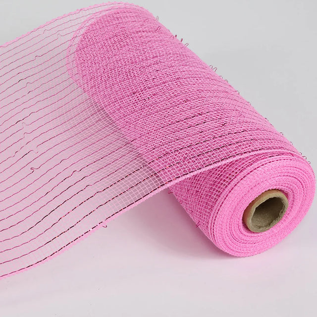 10" x 10YD Pink Metallic Decorating Mesh