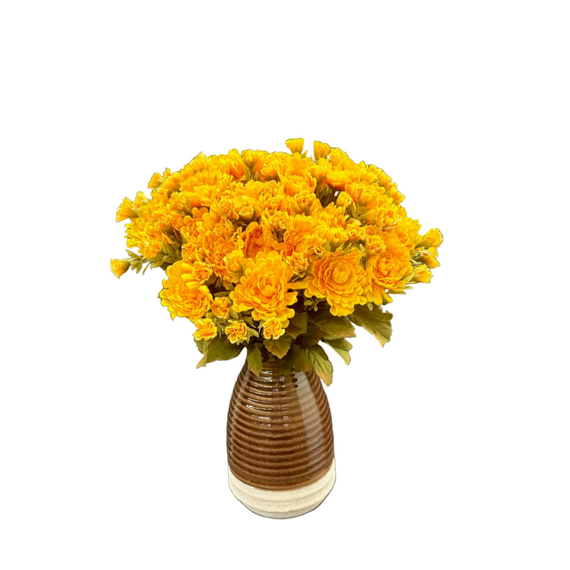 16" Yellow Mum Bush