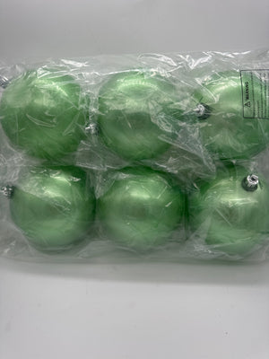 4" Sea Foam Candy Ball Ornament