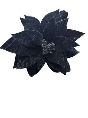 21.5" Black Poinsettia Stem