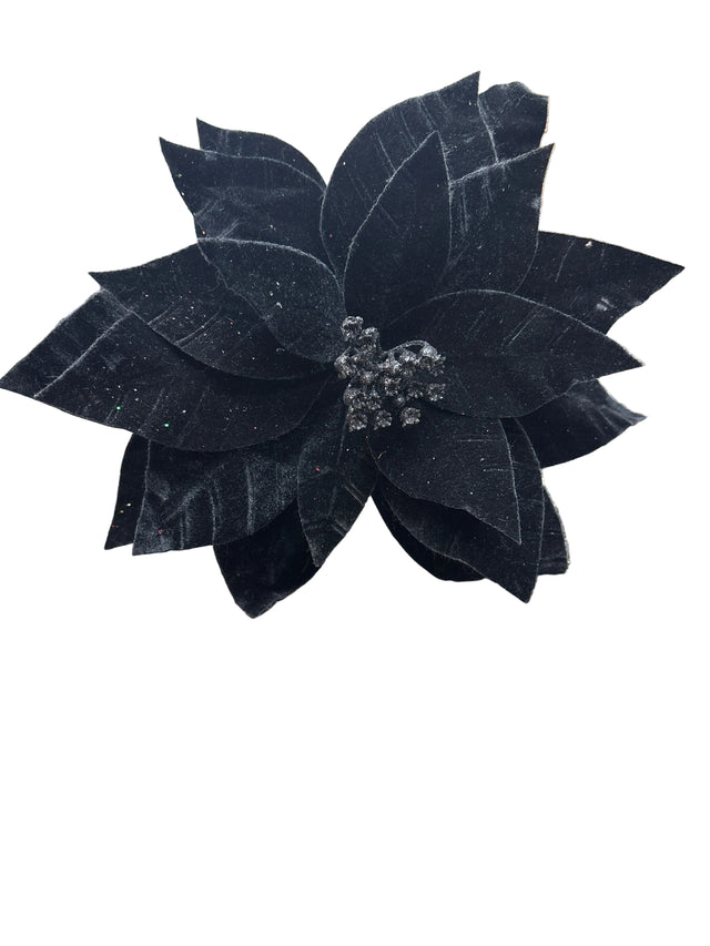 21.5" Black Poinsettia Stem