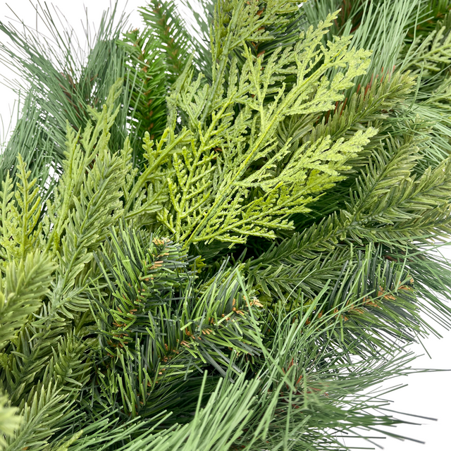 48" Garland | Natural Touch Evergreen Bristle Pine with UV Treatment