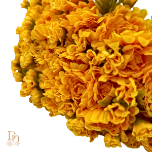 16" Yellow Mum Bush