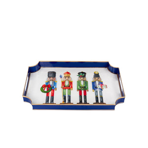 18" Nutcracker Enameled Tray
