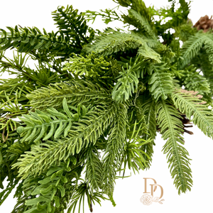 48" Real Touch Cedar | Spruce | Cone Garland