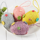 4" Twisted Cord Easter Egg Ornaments