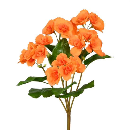 17" UV-Proof Orange Begonia Bush