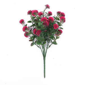 11.81" UV-Proof Mini Pom Bush | Fuschia or Multi