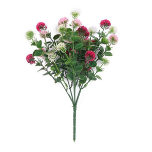 11.81" UV-Proof Mini Pom Bush | Fuschia or Multi