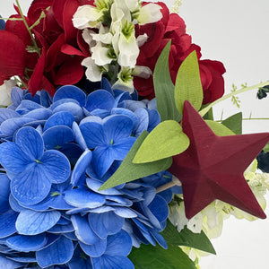 18" Boom Bloom Pow! Patriotic Designer Arrangement