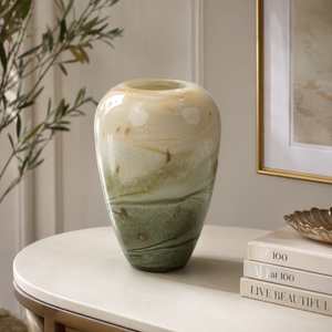 Multicolor Glass Decorative Vase
