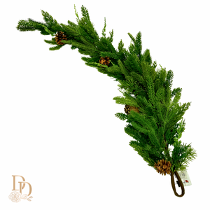 48" Real Touch Cedar | Spruce | Cone Garland